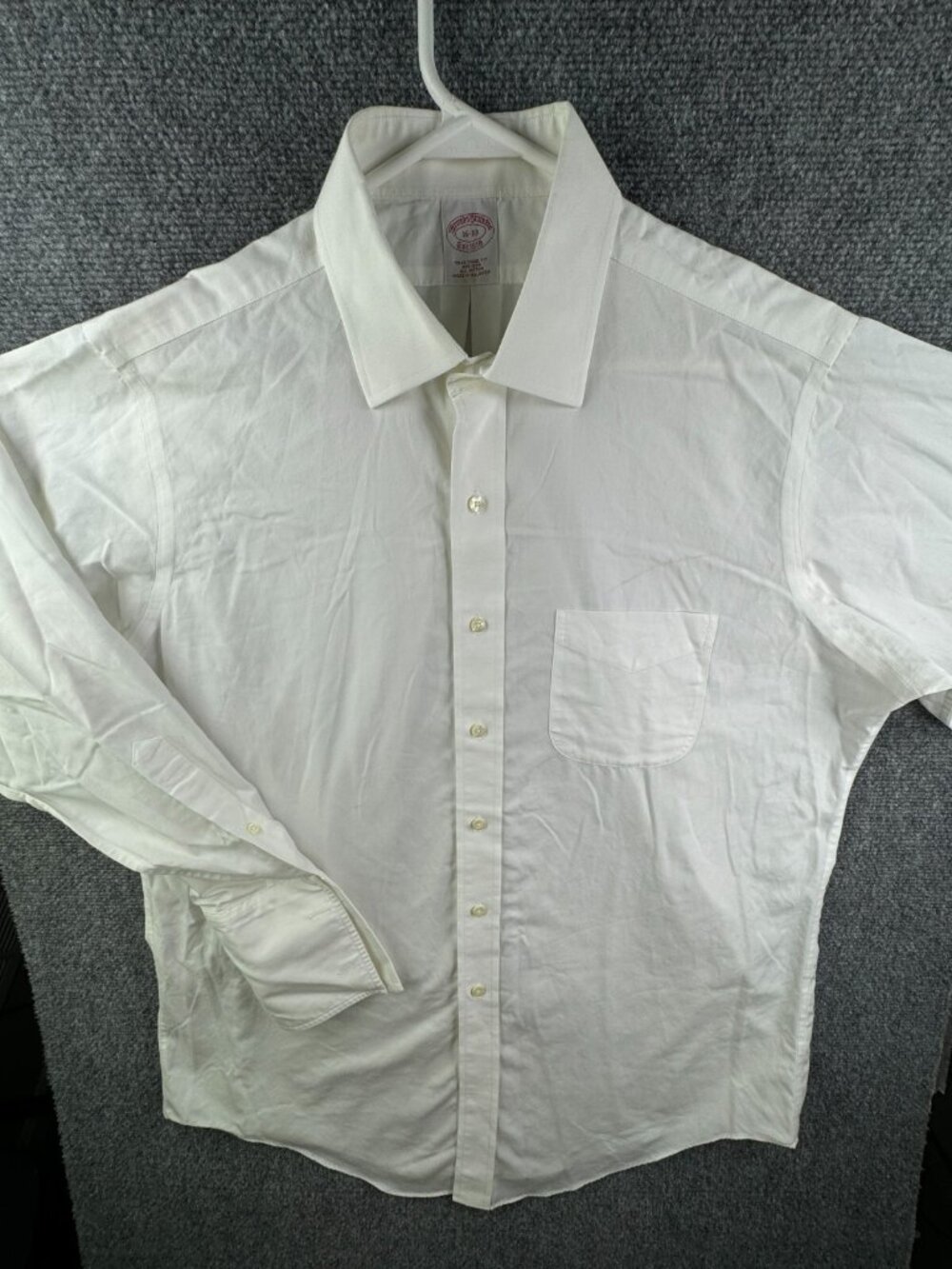 Brooks Brothers Men Non Iron Button Up Shirt Long Sleeve White 16 33 Traditional